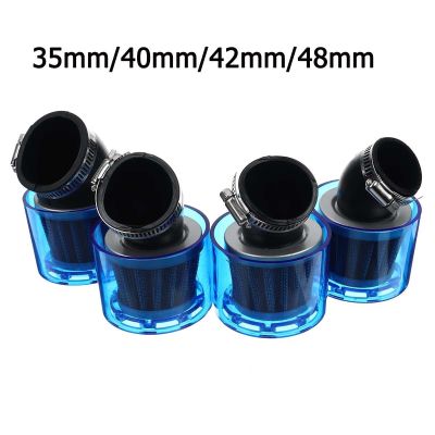 35/40/42/45/48mm Bend Elbow Motorcycle Air Filter Cleaner Splash Proof For 125cc 140cc 150cc 250cc ATV Dirt Pit Bike Scooter