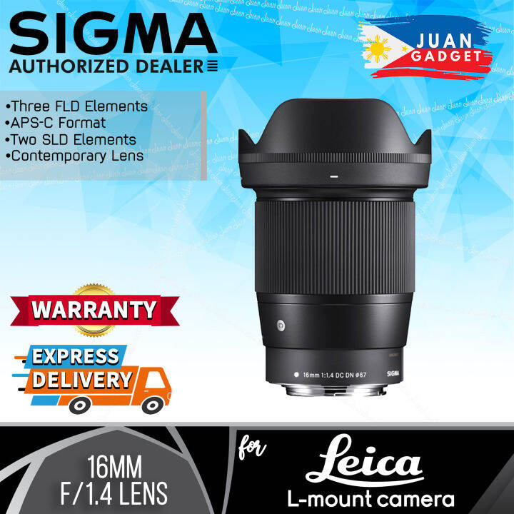 Sigma DN LEICA L LENS 16mm f/1.4 DC DN Contemporary Lens for Leica L