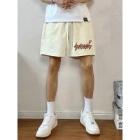 ◈ American style ins trendy brand letter printed casual shorts for men in summer new versatile loose straight sports five-quarter pants