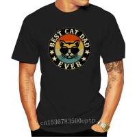 Cat Tshirt Vintage Best Cat Dad Ever Black Tshirt Size M3Xl 2021Est Tee