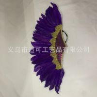 Christmas ball dress up COS color feather headdress Indian headdress Halloween chief hat