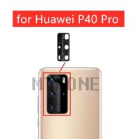 2ชิ้นสำหรับ Huawei P40 Lite E/ P40/ P40 Pro/ P40 Pro Plus ด้านหลังเลนส์กระจกกล้องถ่ายรูปกระจกกล้องมองหลังพร้อมกาว3เมตรอะไหล่ซ่อม