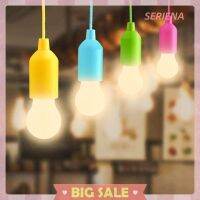 SERIENA สายดึงหลอดไฟแขวนแบบพกพาคละสีแบตเตอรี่กลางแจ้ง,LED ที่สร้างสรรค์แบบใหม่