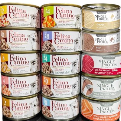 ❣️🐶42Pets🐱❣️Felina Canino Dog Food อาหารสุนัขเปียก บรรจุกระป๋อง ปริมาณ 80g