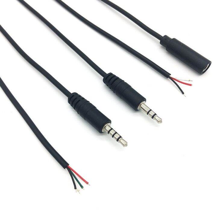 3-5mm-1-8-mono-stereo-male-plug-female-jack-connector-2-3-4-pole-pin-aux-extension-wire-diy-audio-headphone-repair-cable-30cm