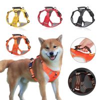 【FCL】❂ Dog Harness for Small Large Dogs Harnesses No Pull Reflective Chihuahua Chest Straps Pug Walking Lead Accessories