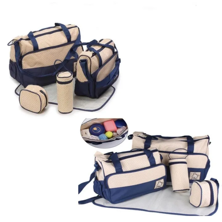 bea Baby Cute Diaper Bag 5in1 Set ( Mommy Bag )ilG Lazada PH