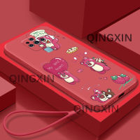 สำหรับ Tecno Camon เคสลายการ์ตูนอะนิเมะน่ารักขอบสี่เหลี่ยม16เคสโทรศัพท์ฟรีสายคล้องดีไซน์แบบขอบตรงที่ได้รับความนิยมใน TPU อ่อนลายการ์ตูน