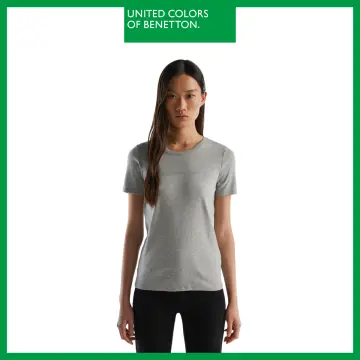 United Colors of Benetton WITH GLITTER LOGO - Print T-shirt