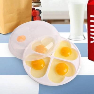 แม่พิมพ์ไข่อบเครื่องนึ่งไข่เครื่องต้มไข่เจลสำหรับไมโครเวฟถาดจานไข่ไอน้ำอุปกรณ์ในครัว