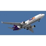 Mô hình giấy máy bay Fedex Express MD-11 tỉ lệ 1 100