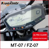 Moto Cluster เครื่องมือฟิล์มกันรอยรอยขีดข่วนฝาปิดแผงควบคุมยามบลูเรย์ TPU สำหรับยามาฮ่า MT07 MT 07 MT-07 FZ07 FZ 07 FZ-07