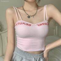 ✁ SP amp;CITY Sports Thread Sexy Women 39;s Suspender Cotton Seamless Camisole Breathable Inner Vest French Short Knitted Tanks Tube Tops