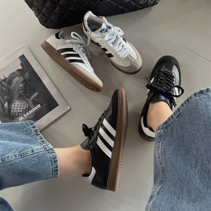 original-adidas-mens-womens-sneakers-white-black-รองเท้าผ้าใบผช-รองเท้า-samba-og-รองเท้าผ้าใบผญ-รองเท้าวิ่ง-รองเท้าสีขาว