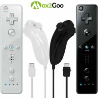 For Nintend Wii 2 In 1 Set Wireless Joystick Remote Controller SYNC Gamepad Left Hand Nunchuck Optional Motion Plus