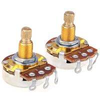 Shaft Full Metric Sized Control Pots A500K Audio Taper Potentiometers Pot for Electric Guitar Bass (Set of 20)