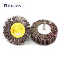 Sand Paper Polishing Wheel 6 x 80mm Abrasive Mops-wheel Spindle Mops Mounted Flap Wheels