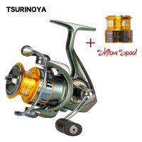 Tsurinoya รอกตกปลาหมุนม้วนโลหะ FS2000 10BB/5.2:1 245gLure พร้อมอะไหล่สำรอง Carretilha De กลอง Pesca Peche Wheel