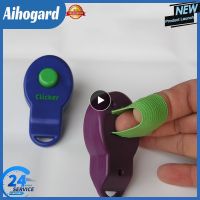 dfh☾﹍  New Clickers Dog Trainer Clicker Dogs Training Whistle Answer Sound Guide With Elastic Products Supplies