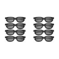 8Pcs Polarized Passive 3D Glasses for 3D TV Real 3D Cinemas 3D Gaming and TV Frame