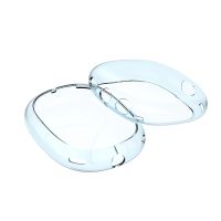 【cw】 2Pcs Soft Anti Scratch Transparent Cover Shockproof Headphones Sleeve !