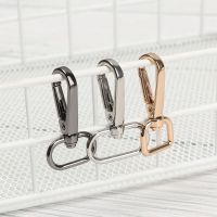 5pcs Hardware DIY KeyChain Bag Part Accessories Split Ring Collar Carabiner Snap Bags Strap Buckles Hook Lobster Clasp