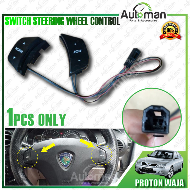 Proton Waja Steering Wheel Control Volume Search Switch Button Steering