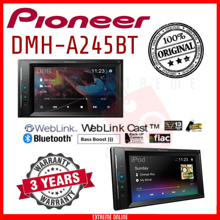 (2021 New Model) Pioneer DMH-A245BT AV Multimedia Car Player with ...