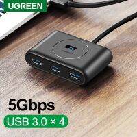 【LZ】♂  Ugreen 4-port usb 3.0 hub de alta velocidade usb divisor para discos rígidos notebook computador acessórios flash drive mouse teclado