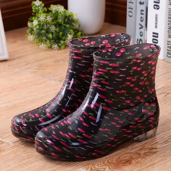 Bota Simple Plain Rain Flood Boots for woman | Lazada PH