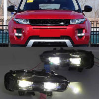 [2] ด้านหน้าไฟตัดหมอกโคมไฟ LED ไฟหน้า Foglights สำหรับ Land Rover สำหรับ Range Rover Evoque 2011 2012 2013 2014 2015 2016[2]