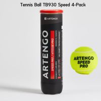 ARTENGO ลูกเทนนิสรุ่น TB930 (แพ็ค 4 ลูก) (สีเหลือง) Tennis Ball สำหรับแข่งขัน หรือฝึกโดยเฉพาะ ส่งไว