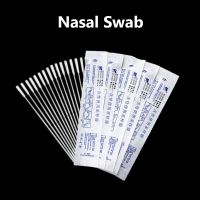 100ชิ้นไม้กวาดจมูกที่แคะจมูกการทดสอบด้วยตัวเองปลอดเชื้อ Nasoneck Swab ปลอดเชื้อ Swabs