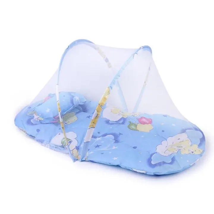 Baby mosquito net with mat pillow new born baby bed nets portable