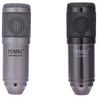 2set HZM &amp; C Upgraded Bm 800 USB Condenser Microphone Studio Mic for Computer Recording Karaoke Pc (Silver&amp;Black)