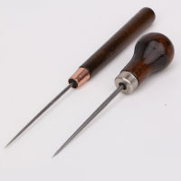 2ชิ้น/เซ็ตไม้Handle Awls DIYหนังเย็บผ้าAwlรองเท้าซ่อมเครื่องมือหนังAwl Punch Holeหนังเครื่องมือ