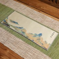 Painted Absorbent Tea Towel Creative Household Thicken Deerskin Fleece Tea Cloth Kung Fu Tea Set Tablecloth Tea Towel 16*36Cm