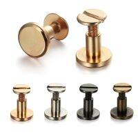 【YD】 5/6.5/8mm Leather Bookkeeping Round Screws Rivets Screw for Luggage Clothes/Bag/Shoes