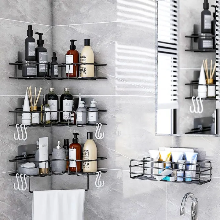 toilet-condiment-bathroom-organizer-storage-basket-shower-shampoo-rack-no-punch-bathroom-shelf