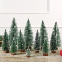 Christmas pine needle mini tree desktop decorations scene decoration small household simulation childrens Nordic