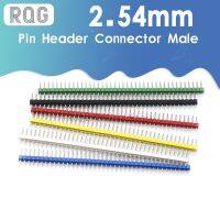 6pcs/Set Pin Header Connector Male 2.54mm Pitch Pin Header Strip Single Row 40 pin Connector Kit for PCB board