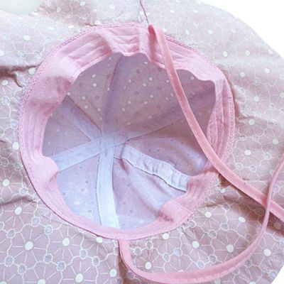 IU หมวกแคปผ้าฝ้าย ป้องกันแดด พิมพ์ลายดอกไม้ สำหรับเด็กทารก
