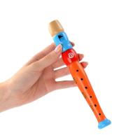 Short Flute Sound Kid Woodwind Musical Instrument Early Education Develop Type 6-Holes Recorder Wooden Flute Musical Instruments