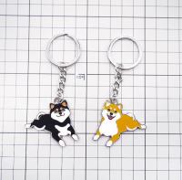 Black Yellow Cute Metal SHIBA INU keychain Shiba Doge Keyring 3D Pendant Gift Collectibles Shiba Inus Fan Club High Quality