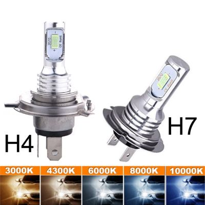Muxall H7 H4 Led CSP Car Headlight H11 Car Light H1 9005 9006 HB3 HB4 Auto Turbo Lamp 16000LM 6500K 4300K HeadLamps Bulbs Bulbs  LEDs  HIDs