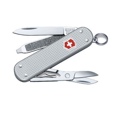 Victorinox มีดพับ Swiss Army Knives (S) - Classic Alox, Silver (0.6221.26)