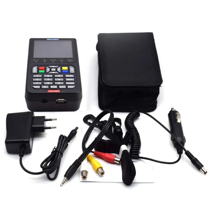 iBRAVEBOX V8 Finder Digital Satellite Signal Finder Meter, 3.5 Inch LCD