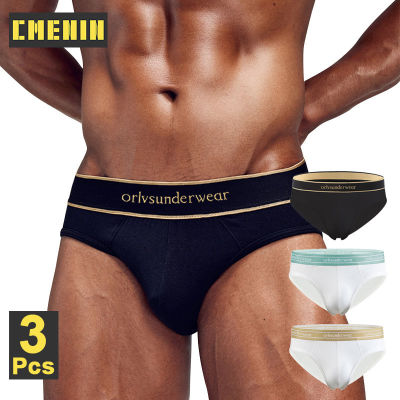 CMENIN ORLVS 3Pcs Hot ผ้าฝ้ายเซ็กซี่ชายชุดชั้นในกางเกงในชายกางเกงชั้นในนุ่มกางเกงชั้นในจ็อกสแตรปกางเกงในผู้ชาย Bikini OR6221