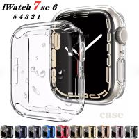 Screen Protector case For Apple watch 8 7 45mm 41mm 44mm 40mm 42mm 38MM Full TPU bumper cover For iwatch series 7 SE 6 5 4 3 2 1