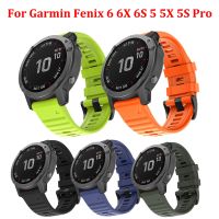 ertgga 20 26 22mm QuickFit Silicone Watch band For Garmin Fenix 7X 7 7S 6S 6X 6 Pro 5X 5 5S Plus 3 3HR 935 945 955 Quick Release Strap